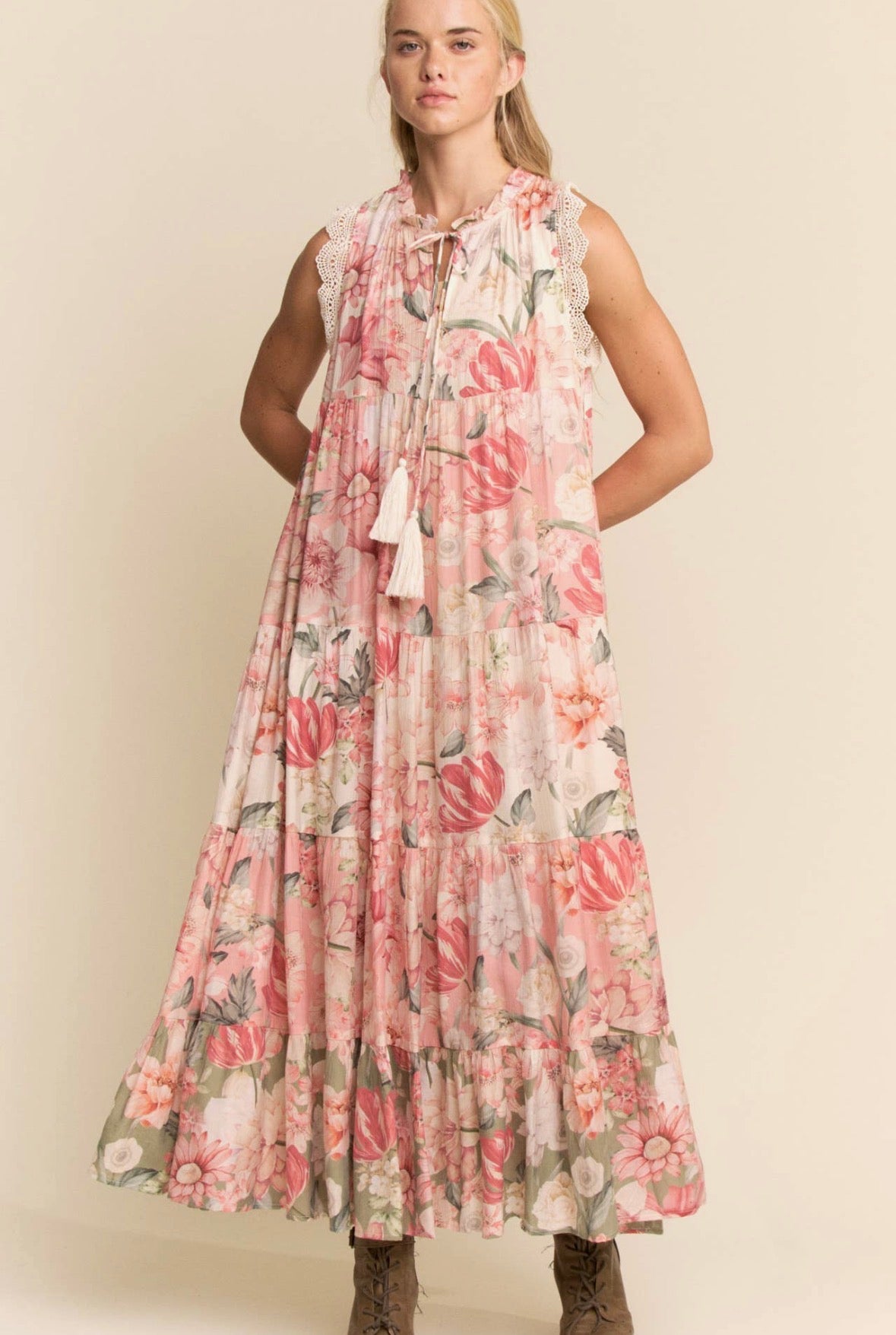 PRE-ORDER Sleeveless Floral Maxi