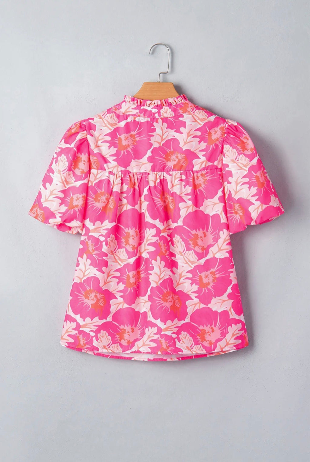 PRE-ORDER Bubble Sleeve Floral Blouse