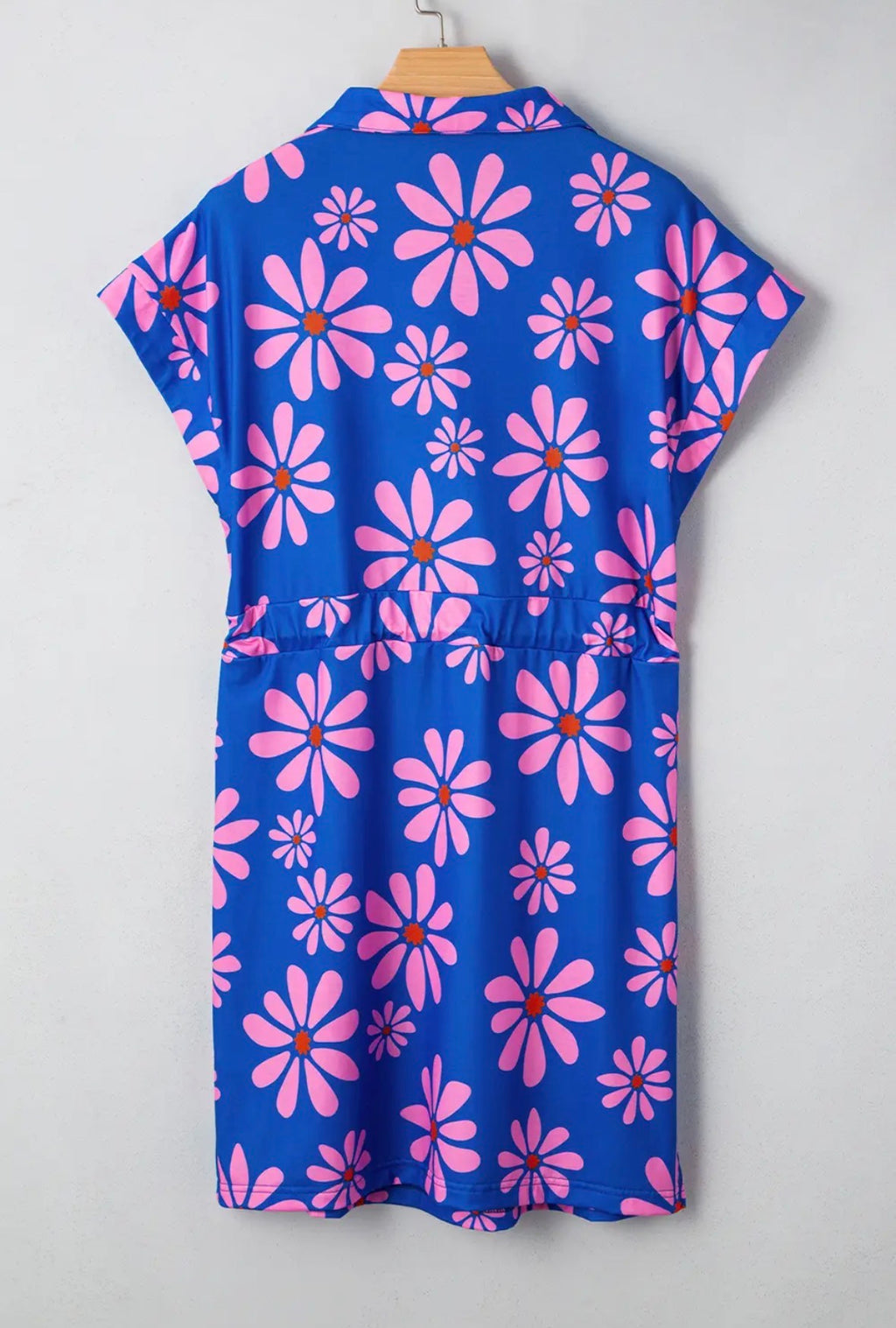 Blue Floral Mini Dress