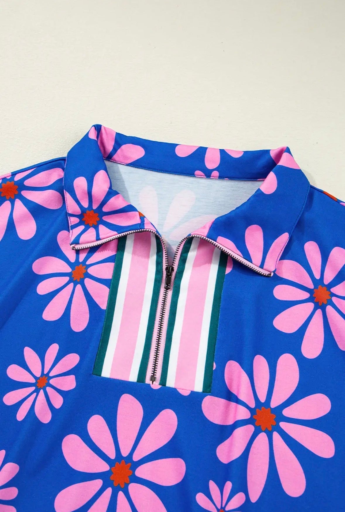 Blue Floral Mini Dress