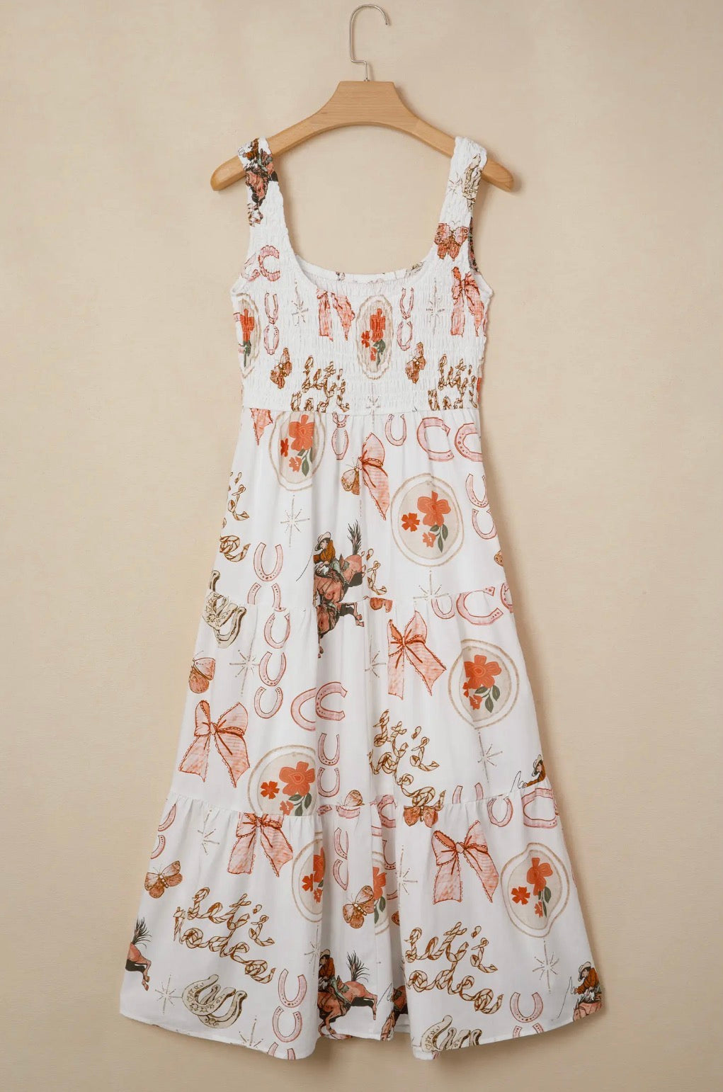 PRE-ORDER Western Horseshoe Midi Dress