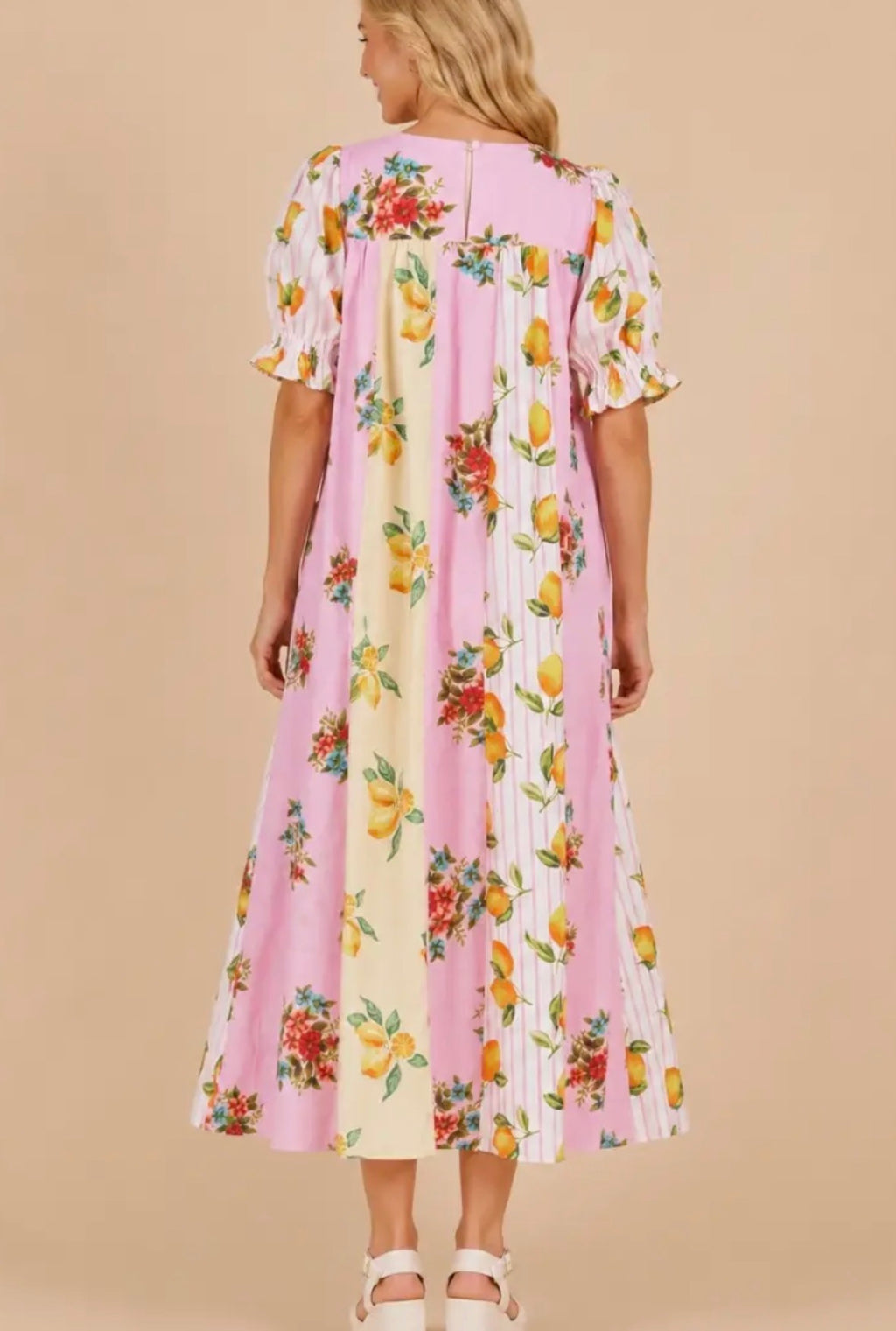 PRE-ORDER Patchwork Midi Dress
