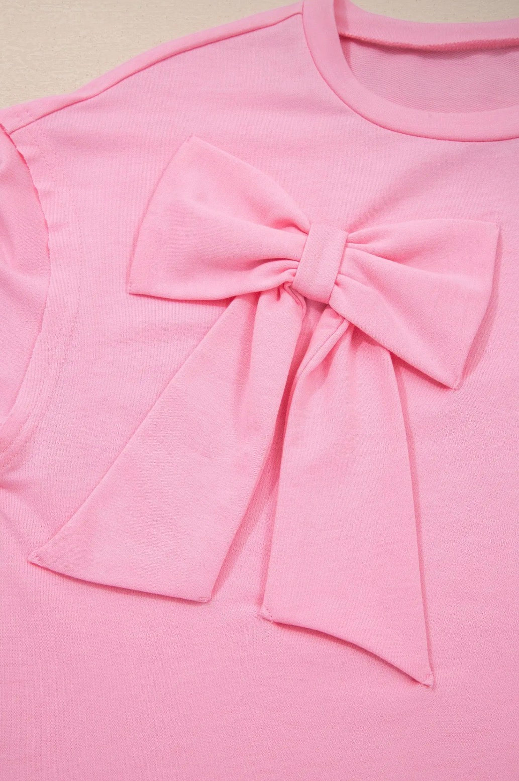 PRE-ORDER Bow Patch Raw Edge T-shirt