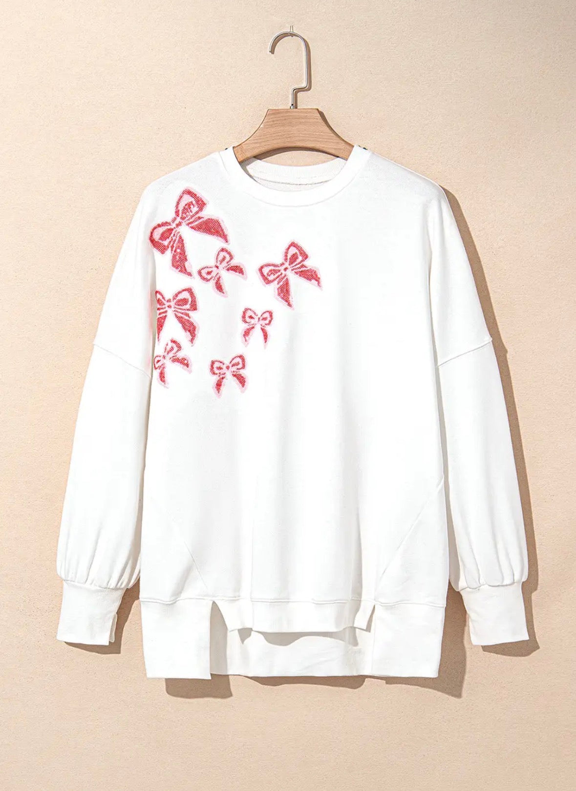 PRE-ORDER Bow Sequin Long Sleeve