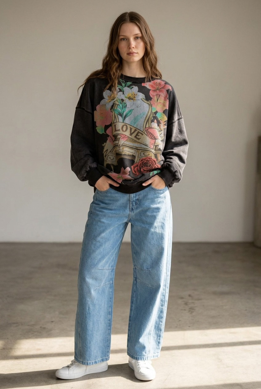 PRE-ORDER Vintage Floral Sweatshirt